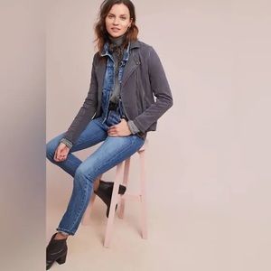 Marrakech for Anthropologie Ryder Moto Jacket. | Color: Gray | Size: XS